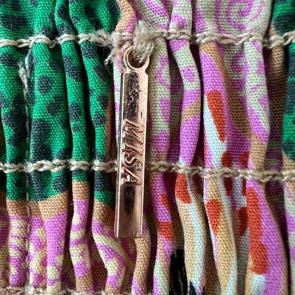 Misa Los Angeles Lola Convertible Smocked Midi Dress Maxi Skirt Womens Small - Picture 10 of 15